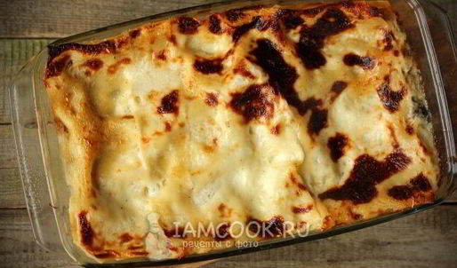лазанья с фаршем и грибами