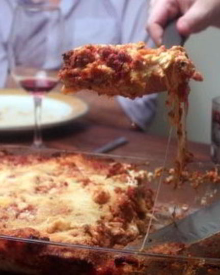 Рецепт лазаний с фаршем и моцареллой