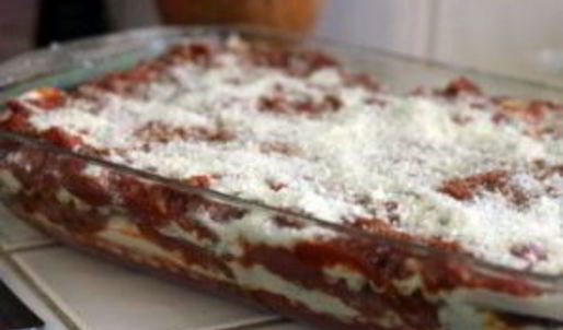 лазанья с фаршем и моцареллой