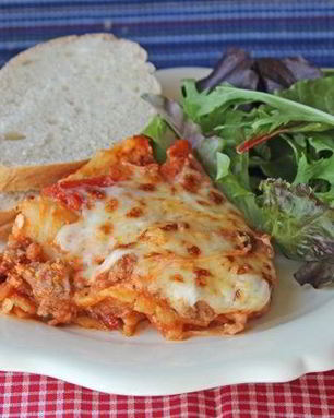 Лазанья с фаршем и творогом