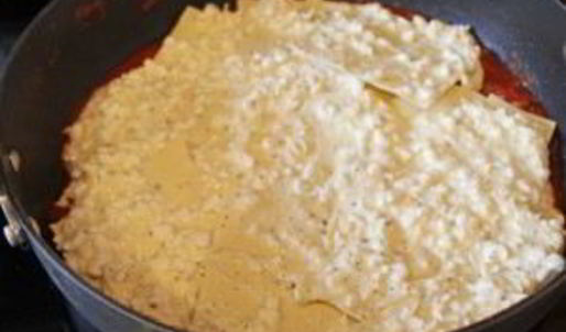 лазанья с фаршем и творогом