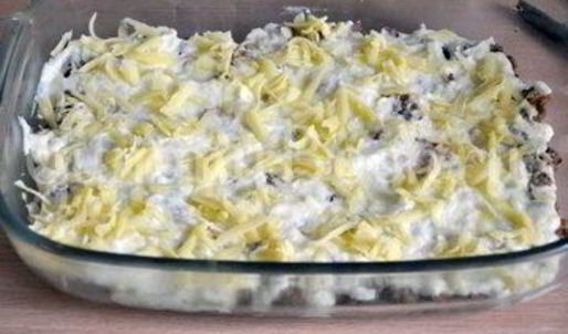 лазанья с фаршем