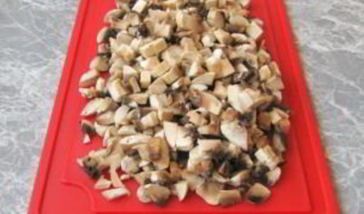 лазанья с грибами и куриным филе