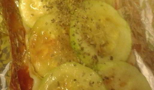 лазанья с кабачками, шпинатом и сладким перцем