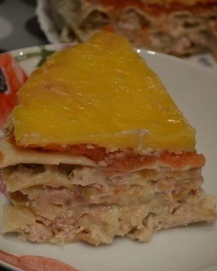Рецепт лазаний с курицей в мультиварке