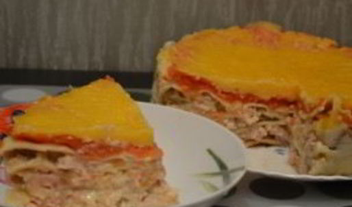 лазанья с курицей в мультиварке