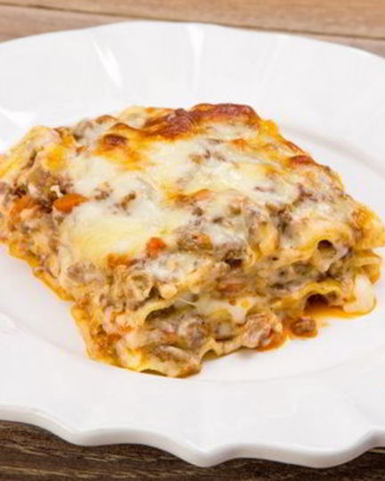 Рецепт лазаний с мясным фаршем, соусом и грибами