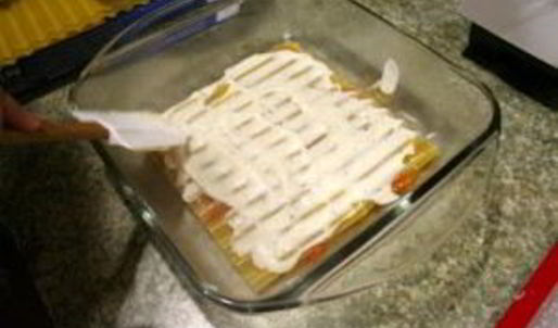 лазанья с овощами и грибами