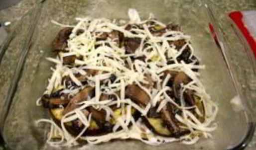 лазанья с овощами и грибами