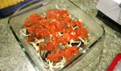 лазанья с овощами и грибами