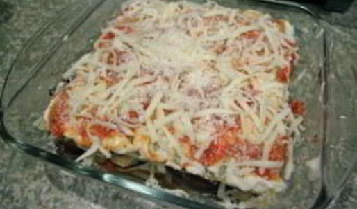 лазанья с овощами и грибами