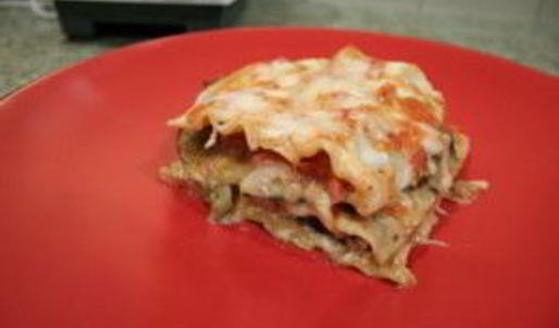 лазанья с овощами и грибами