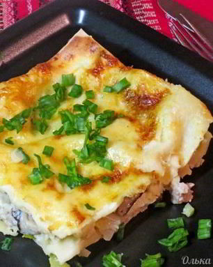 Лазанья с овощами