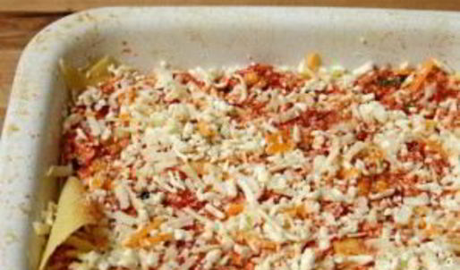 лазанья с помидорами и сыром