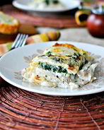 Лазанья с творогом и сыром