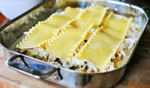 лазанья с творогом и сыром