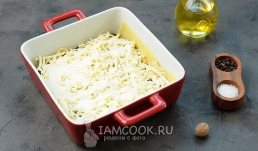 лазанья со шпинатом