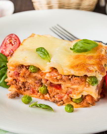 Рецепт лазаний со свининой и овощами