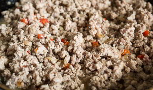 лазанья со свининой и овощами