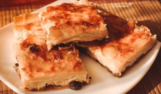 лазанья сырная с грибами