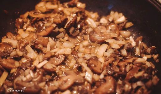 лазанья сырная с грибами