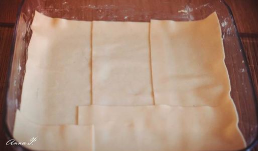 лазанья сырная с грибами