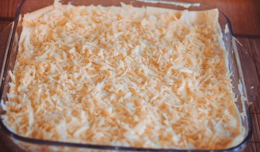 лазанья сырная с грибами