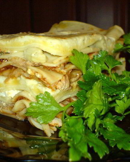 Рецепт моей лазанья с овощами, грибами и мясом