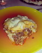 Мясная лазанья с пармезаном