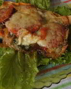 Овощная лазанья из лаваша с лечо и баклажаном