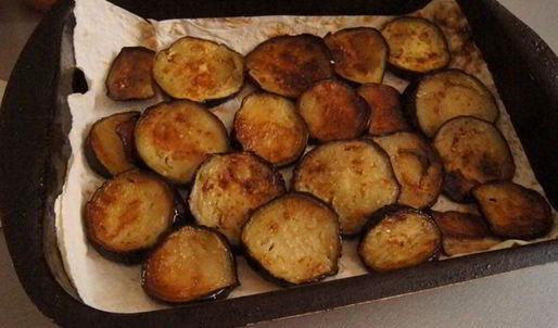 овощная лазанья из лаваша с лечо и баклажаном