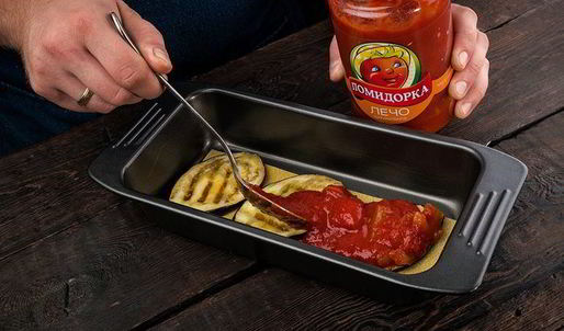 овощная лазанья с лечо