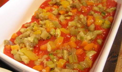 овощная лазанья с томатным соусом