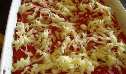 овощная лазанья с томатным соусом