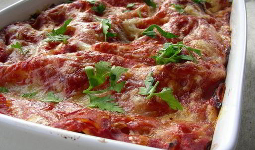 овощная лазанья с томатным соусом