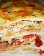 Рулет алла лазанья из тонкого лаваша