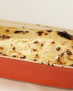 Зеленая лазанья с рыбой