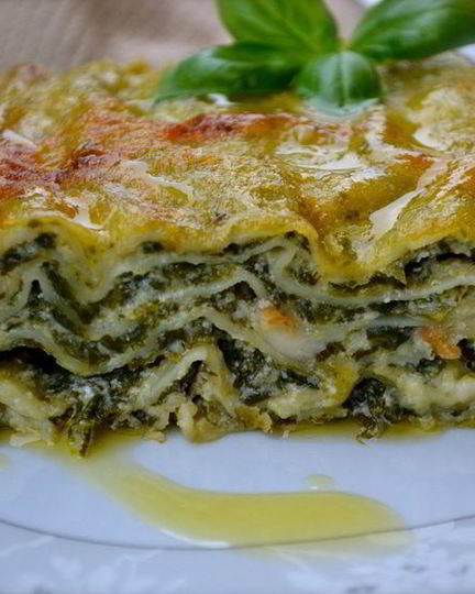 Рецепт зеленая лазанья