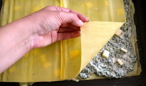 зеленая лазанья