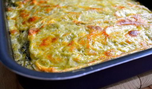 зеленая лазанья