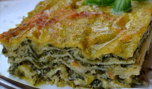 зеленая лазанья