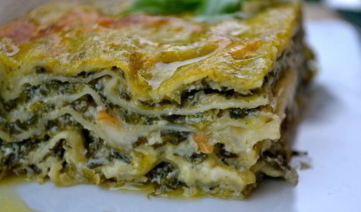 зеленая лазанья