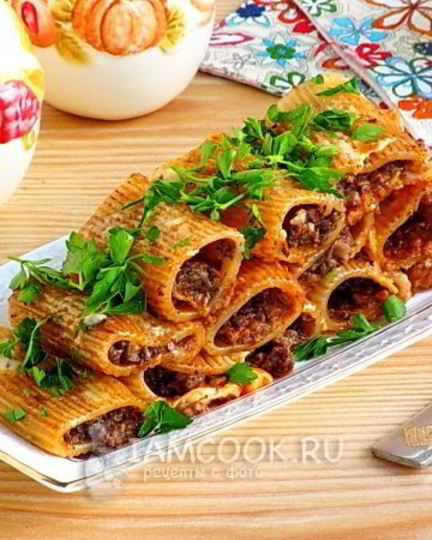 Рецепт каннелоней с грибами в мультиварке