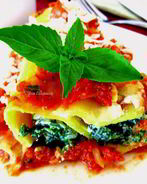 Каннелони со шпинатом и рикоттой