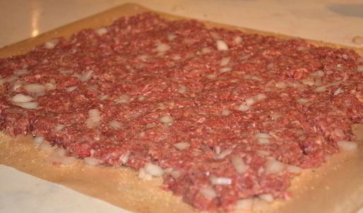 макароны по-флотски рулетом