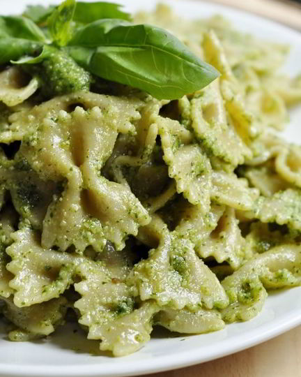 Рецепт макарон с песто