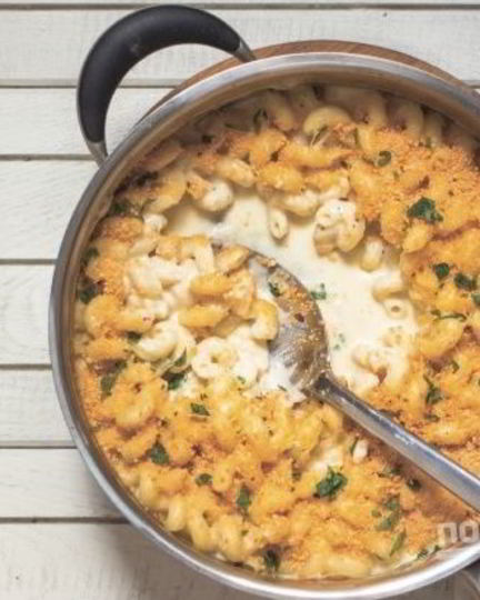 Рецепт макарон в сырном соусе