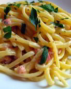 Паста с беконом Карбонара