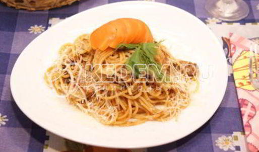 паста с грибами и баклажанами