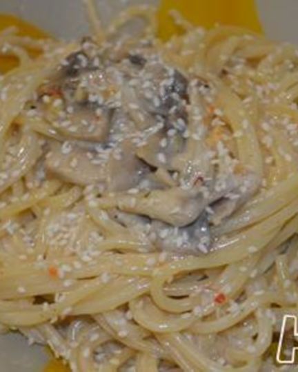 Рецепт пасты с грибами в сливочном соусе